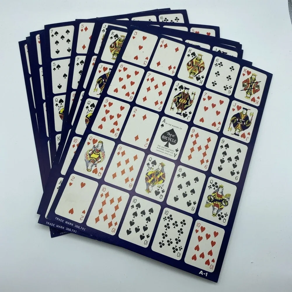 Vintage POKENO 12 Board Set, Original Chip Game, Bicycle & US‎ Playing Card Co. - Picture 7 of 8